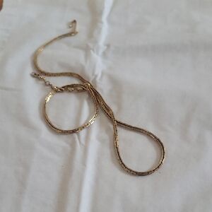 Vintage 18" Gold-Plated Chain Necklace